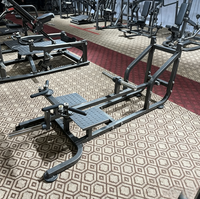 Machine à rames T-Bar Landmine à charge par plaques, pour entraînement des muscles avant et arrière, usage commercial en salle de sport