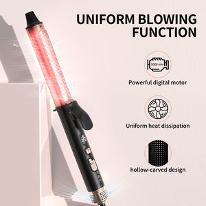 Fer à boucler électrique infrarouge en céramique certifié international, rotatif à 360 degrés avec écran LCD, pour usage domestique et hôtelier - Product Image 3