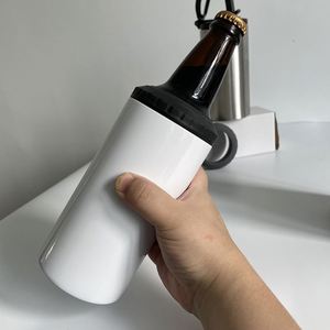 4 in 1 Sublimation 12Oz Slim Fatty Beer Can Cooler <b>With</b> <b>Flip</b> <b>Top</b> Lid 16Oz Sports Water <b>Bottle</b> - Product Image 3