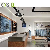 Présentoir pour vêtements Jeans T Shirt Présentoir pour vêtements Chaussures Vêtements Magasin Présentoir pour vêtements suspendus au détail pour magasin