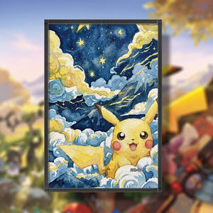 MS Promotion Exceptionnelle : Autocollants d'Art Rares Dessinés à la Main sur Carte de Collection Pokémon, Style Manga, pour Classeur, Jeux de Cartes Mega Dream - Product Image 1