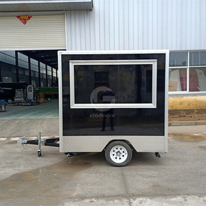 Mini Cute Trailer for Snack Food Vending Mobile Travel Tow <b>bar</b> Semi Trolley with Kitchen Equipment Set Trailer Cart - Product Image 3