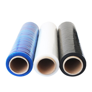 4 Rolls BLACK Soft Moisture Proof Casting Hand Pallet <b>Shrink</b> Wrap <b>Plastic</b> Stretch Film 18" Wide X 1500 Ft. 80 Gauge - Product Image 4