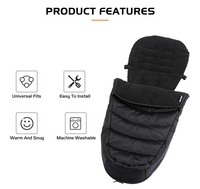 Poussette pour bébé à prix bas de fabricant chinois moderne, sac de couchage pour poussette, sac de couchage extérieur pour bébé, sac de couchage zippé pour poussette