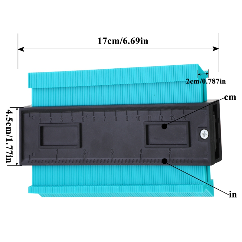 DIHAO 6-дюймовый контурный манометр, Пластиковые Контурные манометры, Стандартный инструмент для маркировки дерева, инструменты для плитки, ламината, плитки