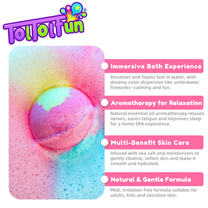Bombas de Baño al por Mayor, Paquete de 24 Bolas Efervescentes Grandes con Ingredientes Orgánicos para Mujeres y Hombres, Hidratantes para Piel Seca, Regalo de Navidad - Product Image 5