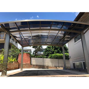 Pare-soleil d'extérieur en Polycarbonate avec cadre métallique, abri de <span class=keywords><strong>Garage</strong></span>, canopée en Aluminium - Product Image 5