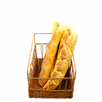 Panier à Baguettes Français Écologique en Rotin PP, Fait Main, Design Moderne, Qualité Alimentaire, Étanche, pour Vente en Gros