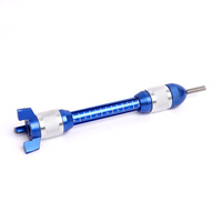DECUT Outil de traçage de ligne droite en aluminium aéronautique pour la fabrication de plumes d'arrows de tir à l'arc et de chasse, accessoires de montage de plumes rotatives DIY