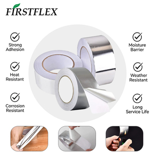 FIRSTFLEX <span class=keywords><strong>Ruban</strong></span> <span class=keywords><strong>adhésif</strong></span> en aluminium FSK <span class=keywords><strong>de</strong></span> 4 pouces <span class=keywords><strong>pour</strong></span> l'isolation des conduits HVAC, l'isolation en <span class=keywords><strong>laine</strong></span> <span class=keywords><strong>de</strong></span> <span class=keywords><strong>verre</strong></span>, l'étanchéité aux hautes températures - Product Image 3