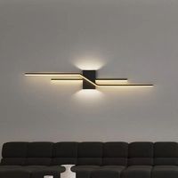Luz de pared lineal LED para dormitorio, moderna, minimalista, para sala de estar, sofá, lámpara de pared de fondo, luz principal para cabecera