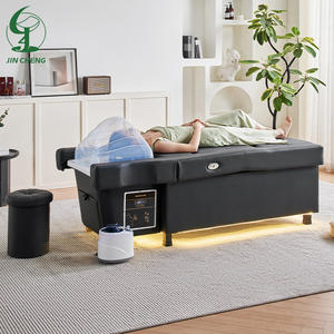 Jincheng Thai-Massageliege <span class=keywords><strong>Salon</strong></span> Elektrische Rückenlehnenverstellung Pediküre Haarwaschstuhl Kopf-Spa <span class=keywords><strong>Shampoo</strong></span>-Liege Pediküre-Massageliege - Product Image 3