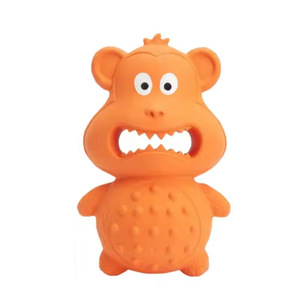 Nouveau jouet pour animaux de compagnie <span class=keywords><strong>Latex</strong></span> de caoutchouc naturel Double face singe chien jouet nourriture cachette jouet - Product Image 5
