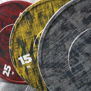 Ağırlık kaldırma 25lbs standart özel Logo 25kg halter powerbell halter tampon plakaları - Product Image 5