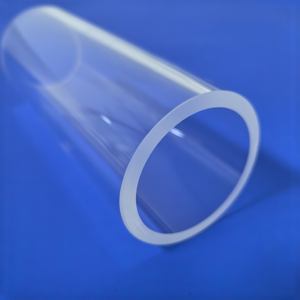 Tube de quartz de tailles multiples direct d'usine 10cm Tube de verre de quartz de silice fondue personnalisé Tube de verre de quartz pour CVD - Product Image 5