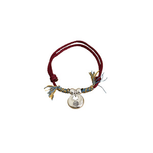 Bracelet porte-bonheur Yinruitai S925 en argent sterling, cordon rouge, bracelet tressé DIY pour femme, charme du signe du zodiaque - Product Image 5