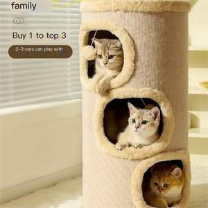 Torre Tiragraffi per Gatti di Grandi Dimensioni, Palo Multi-Livello in Sisal, Arredo Durevole per Negozi di Animali e Vendita all'Ingrosso OEM - Product Image 3