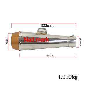 Pour <span class=keywords><strong>harley</strong></span> <span class=keywords><strong>Davidson</strong></span> acier inoxydable 51mm 60mm modèle moto sans lacet tuyau d'échappement arrière échappements pointe système <span class=keywords><strong>silencieux</strong></span> - Product Image 4