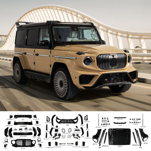 Kit Carrozzeria Stile <span class=keywords><strong>M</strong></span> per G-Class W464 G63 G500 2018-2022 in Carbonio a Secco con Fari, Paraurti, Cofano, Parafango, Spoiler, Diffusore per Facelift W463A G350 - Product Image 6