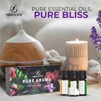 Minyak Esensial Lavender & Tea Tree Murni untuk Aromaterapi di Mobil & Humidifier, Larut dalam Air 10ml, Ramah Kulit untuk Semua Jenis Kulit