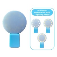 Anneau lumineux LED rechargeable avec logo personnalisé, 3 modes, accessoire pour appareil photo de téléphone portable pour la photographie de selfie et la prise de vidéo