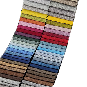 Tessuto per tappezzeria leggero e testurizzato in 100% poliestere traspirante tinto in filo per divani e mobili, <span class=keywords><strong>materiale</strong></span> durevole con trama spessa effetto slub - Product Image 1