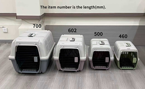 Vente en gros personnalisée Grande boîte en plastique pour animaux de compagnie approuvée par les compagnies aériennes Air Box <span class=keywords><strong>Pet</strong></span> Dog Carrier avec roues <span class=keywords><strong>Portable</strong></span> <span class=keywords><strong>Cat</strong></span> <span class=keywords><strong>Pet</strong></span> Carrier Crate <span class=keywords><strong>Cage</strong></span> - Product Image 2