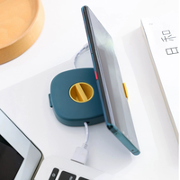 Organizador de Cables Ecológico y Compacto para Sala de Estar - Estuche para Cables de Carga, Auriculares USB, Ratón y Otros Cables