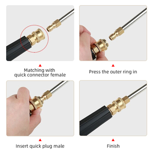 SPS 1/4 Inch Quick Connect High Gutter Cleaner 90 Degree Curved Extension <b>Rod</b> - Product Image 6