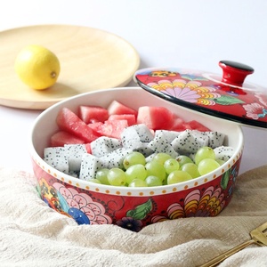 Tazón de cerámica grande para regalo de boda de estilo japonés con tapa, tazón de sopa, ensaladeras - Product Image 3