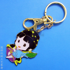 Custom 3D Alloy Keychain Anime Design Horse And Knife Pendant Metal <b>Key</b> <b>Ring</b> Gift For <b>Men</b> And Women - Product Image 4