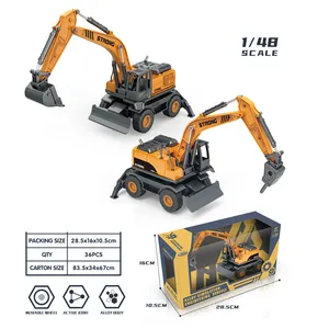 1:48 paletli buldozer modeli alaşım Diecast paletli mühendislik parça araba die cast metal kamyon ve alaşım metal araba oyuncak