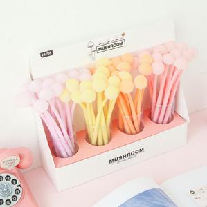 Nouveau arrivé veilleuse champignon caoutchouc Gel encre stylo cadeau papeterie étudiant créatif dessin animé stylo - Product Image 3
