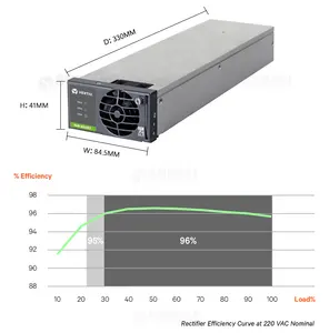 Выпрямительный модуль 48v 48v 3000w Vertiv Emerson R48-3000e3 источник питания для телекоммуникаций 48V DC Telecom выпрямитель