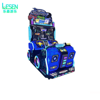 Simulateur de jeu de course à double vitesse à monnayeur, équipement de divertissement pour parcs d'enfants et salles d'arcade intérieures