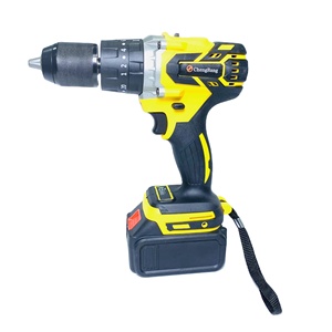 Juego de 35 Piezas de Taladro de Impacto de Litio sin Escobillas de 13 mm, Destornillador Inalámbrico Portátil, Kit de Herramientas Combinadas Amarillo MTK01 - Product Image 2