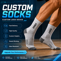Chaussettes de sport en coton mi-mollet avec logo personnalisé, faible MOQ, respirantes et anti-transpiration, pour la course et le basketball