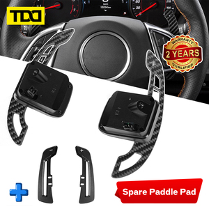 Palancas de cambio magnéticas de fibra de carbono TDD compatibles con Chevrolet Camaro 16-23 Corvette C7 SS ZL1 16-19 - Product Image 2