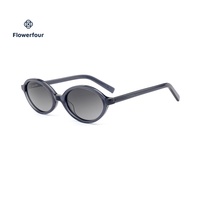 Lunettes de vue ovales de luxe Flowerfour en acétate écologique, monture intégrale unisexe avec charnière à ressort, pour adultes