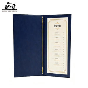 Menu en cuir PU avec cordon élastique, personnalisable avec logo, format A4/A5, facile à changer, simple et pratique pour les restaurants - Product Image 4