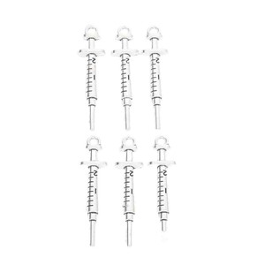 Pendentif <span class=keywords><strong>Aiguille</strong></span> de <span class=keywords><strong>Seringue</strong></span> en Alliage d'Argent Vieilli, Breloque Médicale pour Infirmière, Idéal pour Cordon de Remise de Diplôme - Product Image 2