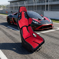 Kursi Balap Bucket Seat Fiberglass 9031 dengan Sandaran Tetap untuk Mobil Sport dalam Berbagai Warna OEM Custom