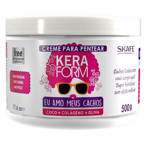 Skafe-Keraform-adoro la mia crema Curling 500Gr-(crema 17.63Oz) - Product Image 1