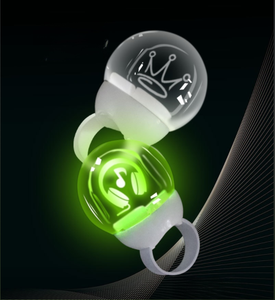 OEM thiết kế rõ ràng Acrylic <span class=keywords><strong>LED</strong></span> vòng ánh sáng 15 màu Glow-in-The-dark cho Đảng Quà Tặng Diwali ramadan tốt nghiệp ngón tay nhấp nháy vòng - Product Image 6