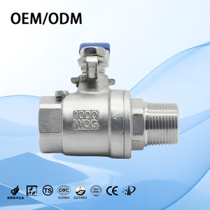 Thép không gỉ Float van 304 2PC NPT nữ ren kết thúc Van công nghiệp hai mảnh đầy đủ khoan van bi cơ giới - Product Image 2