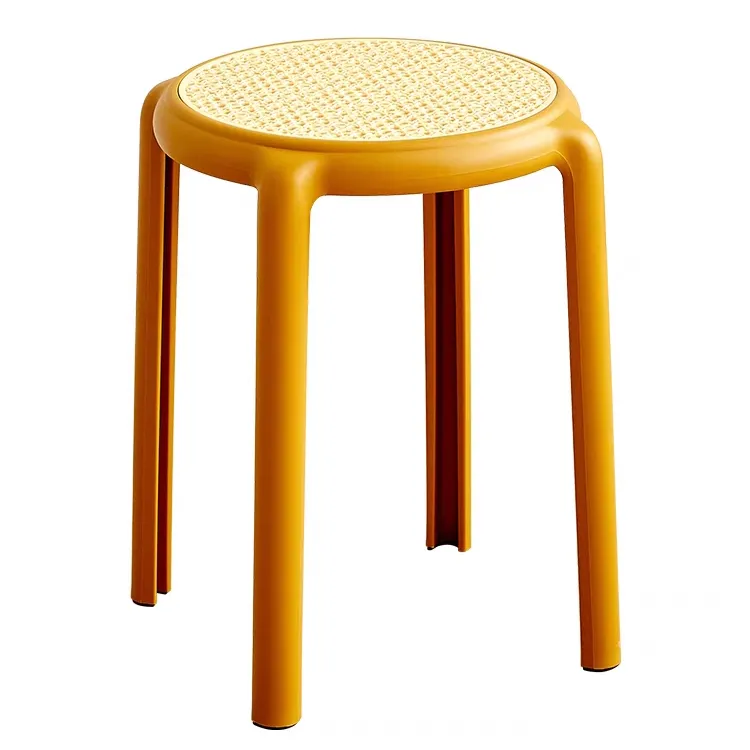 Cheap and high-quality plastic round stool Best-selling furniture for sale