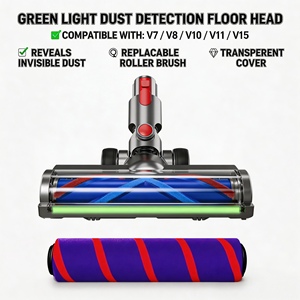 <span class=keywords><strong>Prix</strong></span> usine Tête <span class=keywords><strong>d</strong></span>'aspiration motorisée anti-emmêlement avec <span class=keywords><strong>d</strong></span>étection de poussière par LED verte, pièce de rechange pour <span class=keywords><strong>Dyson</strong></span> V7 V8 V10 V11 <span class=keywords><strong>V15</strong></span> - Product Image 2