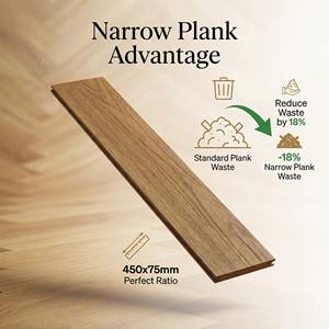 Parquet multicouche en chêne blanc brossé antique 450x75mm avec teinture Sunset pour maisons de luxe légères, usage extérieur et parcs - Product Image 3