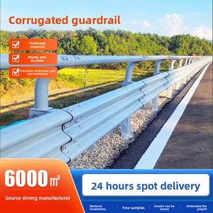 Barriere al traffico in acciaio zincato a caldo produttore di pannelli barriera a tre onde per strade nazionali ad alta velocità - Product Image 6