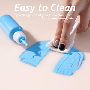 Set de table en silicone gris 50x70cm, résistant à la chaleur, antidérapant, de qualité alimentaire, pour la protection des plats de cuisine - Product Image 1